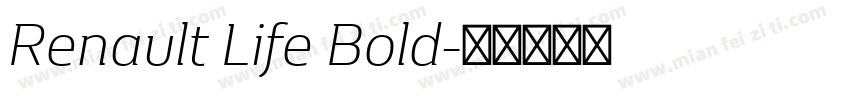 Renault Life Bold字体转换